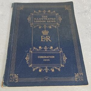 The Illustrated London News Coronation Booklet in Blue with Gold Detailing